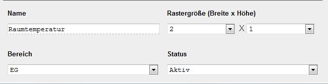 Einstellungen Dashboard